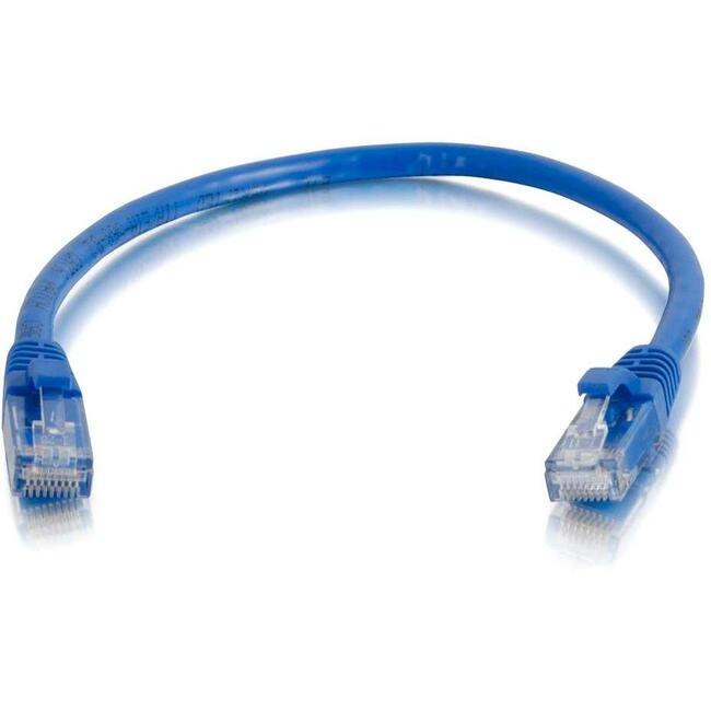 Câble Ethernet Cat6 anti-accroc non blindé (UTP) C2G 10 pieds - Paquet de 50 - Bleu