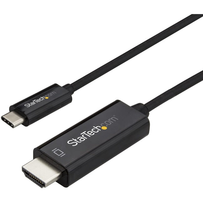 Câble USB C vers HDMI StarTech.com de 3 m - Câble adaptateur d'affichage vidéo USB Type C DP Alt Mode vers HDMI 2.0 4K 60 Hz - Fonctionne avec Thunderbolt 3
