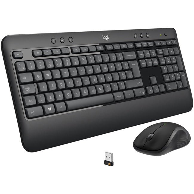 Ensemble clavier et souris sans fil avancé Logitech MK540 pour Windows, récepteur USB Unifying 2,4 GHz, touches de raccourci multimédia, autonomie de la batterie de 3 ans, pour PC, ordinateur portable