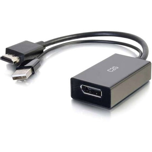 Adaptateur convertisseur actif HDMI vers DisplayPort C2G - Alimenté par USB - 4K - M/F