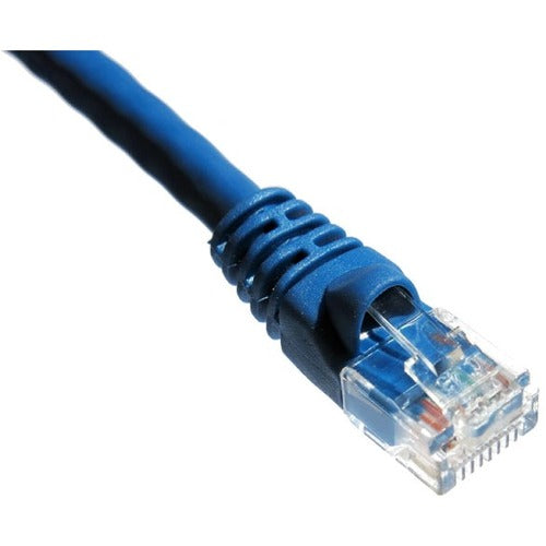 Câble de raccordement blindé Axiom 1FT CAT6 550 MHz S/FTP avec gaine moulée (bleu)