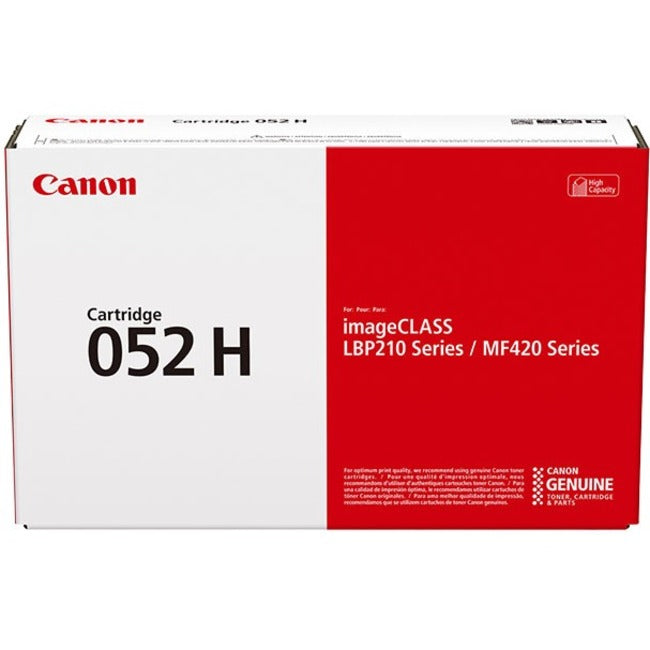 Cartouche de toner laser à haut rendement d'origine Canon 052H - Pack individuel - Pack noir