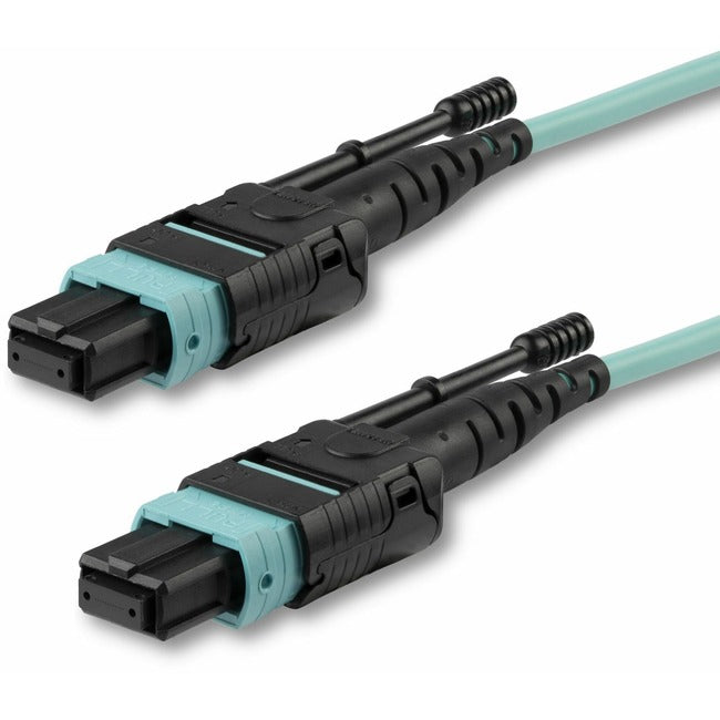 StarTech.com 1m (3ft) MTP(F)/PC OM3 Multimode Fiber Optic Cable, 12F Type-A, OFNP, 50/125µm LOMMF, 40G Networks - MPO Fiber Patch Cord