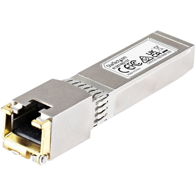 Module SFP+ compatible StarTech.com HPE 813874-B21 - 10GBASE-T - 10GE Gigabit Ethernet SFP+ vers RJ45 Cat6/Cat5e - 30 m
