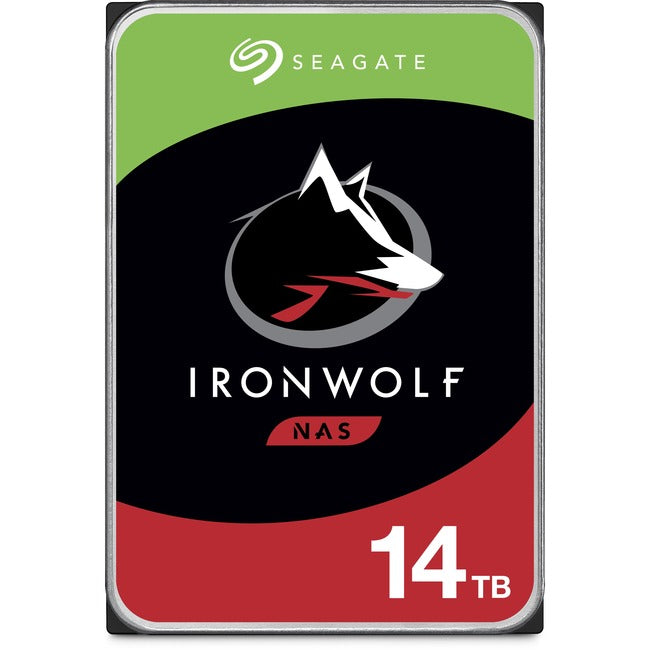 Disque dur Seagate IronWolf ST14000VN0008 14 To - 3,5" interne - SATA (SATA/600) - Méthode d'enregistrement magnétique conventionnel (CMR)