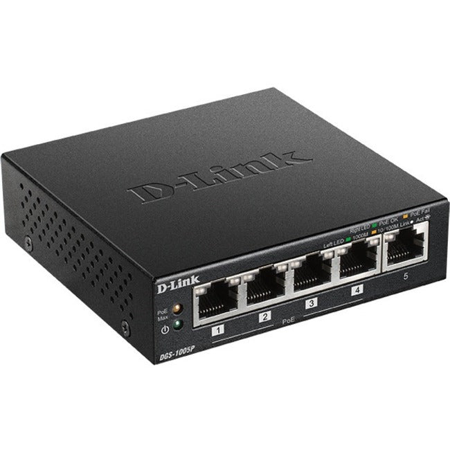 Commutateur Gigabit PoE+ de bureau à 5 ports D-Link