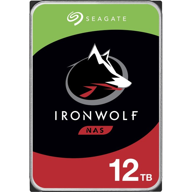 Disque dur Seagate IronWolf ST12000VN0008 12 To - 3,5" interne - SATA (SATA/600) - Méthode d'enregistrement magnétique conventionnel (CMR)