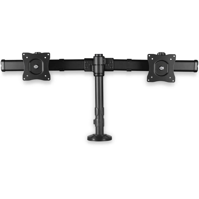 StarTech.com Bras de bureau pour deux écrans, pour écrans jusqu'à 27" (17,6 lb/8 kg), design discret, fixation par pince/œillet, support pour deux écrans