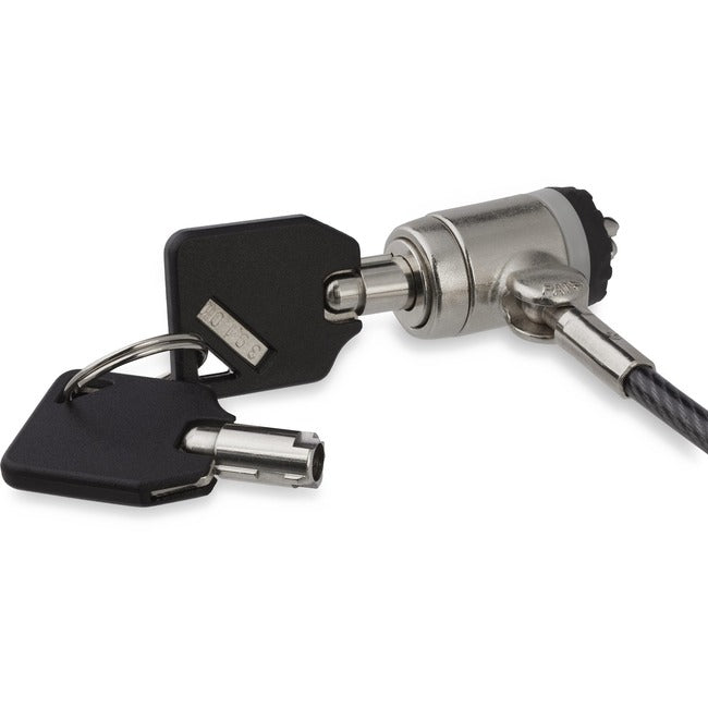 Câble de sécurité antivol pour ordinateur portable StarTech.com de 2 m avec clés, câble de sécurité antivol à clé pour ordinateur/ordinateur portable/appareil à fente K, acier avec revêtement en vinyle