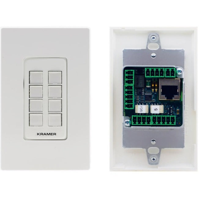 Kramer 8-button PoE and I/O Control Keypad