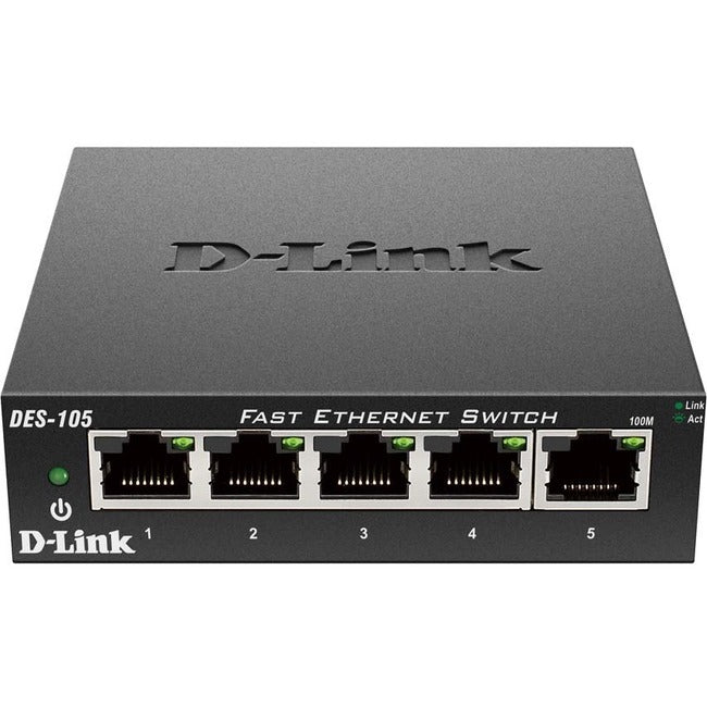 Commutateur de bureau 10/100 à 5 ports D-Link DES-105