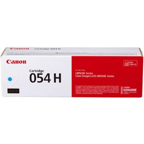 Cartouche de toner laser à haut rendement d'origine Canon 054H - Cyan - 1 paquet