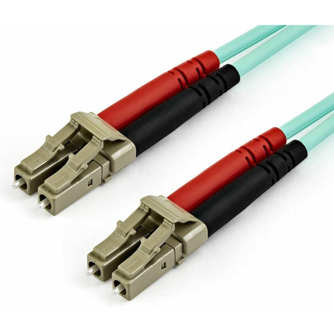 Câble à fibre optique multimode LC/UPC vers LC/UPC OM4 de 7 m (22 pi), fibre optique Zipcord LOMMF/VCSEL 50/125 µm, 100 G, cordon de raccordement à fibre optique LSZH