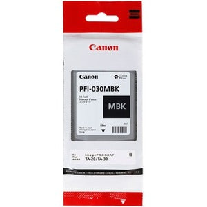 Cartouche d'encre à jet d'encre d'origine Canon PFI-030MBK - Noir mat - 1 paquet
