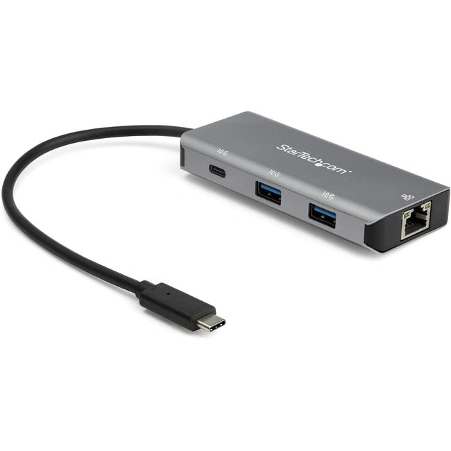 StarTech.com Hub USB C 3 ports avec Gigabit Ethernet - 2 x USB-A/1 x USB-C - Hub USB 3.2 Gen 2 Type C SuperSpeed 10 Gbit/s - Alimentation par bus USB