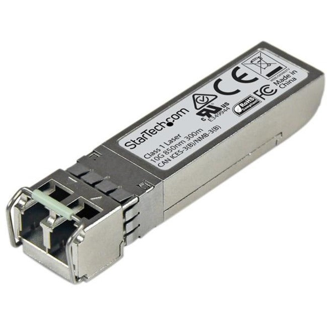 Module SFP+ compatible avec le modèle Juniper SFPP-10GE-SR de StarTech.com - 10GBASE-SR - Transceiver optique MMF à fibre multimode 10GE SFP+ 10GbE - 300 m DDM