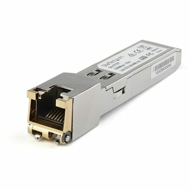 Module SFP compatible StarTech.com Juniper CTP-SFP-1GE-T - 1000BASE-T - Transceiver SFP Gigabit Ethernet 1GE vers RJ45 Cat6/Cat5e - 100 m