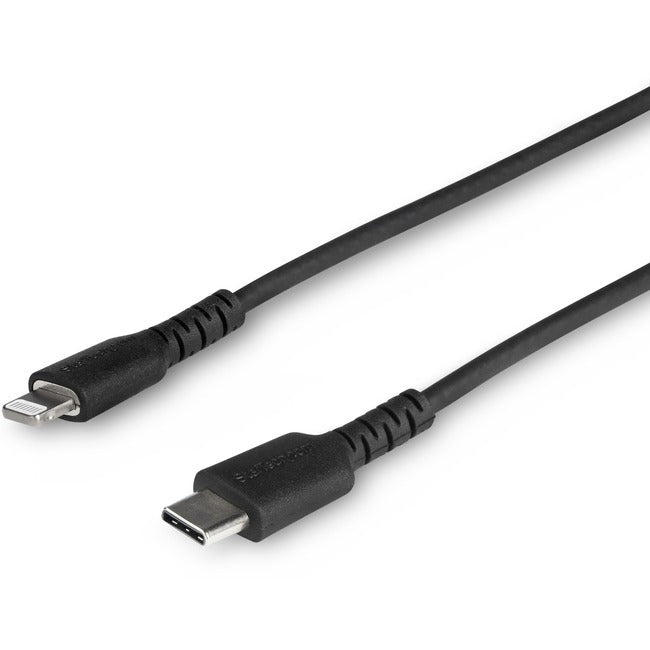Câble USB-C vers Lightning noir durable de 1 m de StarTech.com, câble de charge/synchronisation robuste et résistant pour Apple iPhone/iPad certifié MFi