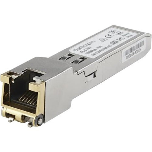 Module SFP compatible avec le modèle Juniper RX-GET-SFP de StarTech.com - 1000BASE-T - Transceiver SFP Gigabit Ethernet 1GE vers RJ45 Cat6/Cat5e - 100 m