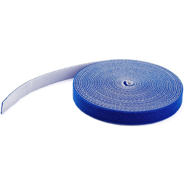 StarTech.com Rouleau de 50 pieds de bande auto-agrippante - Bleu - Gestion des câbles (HKLP50BL)