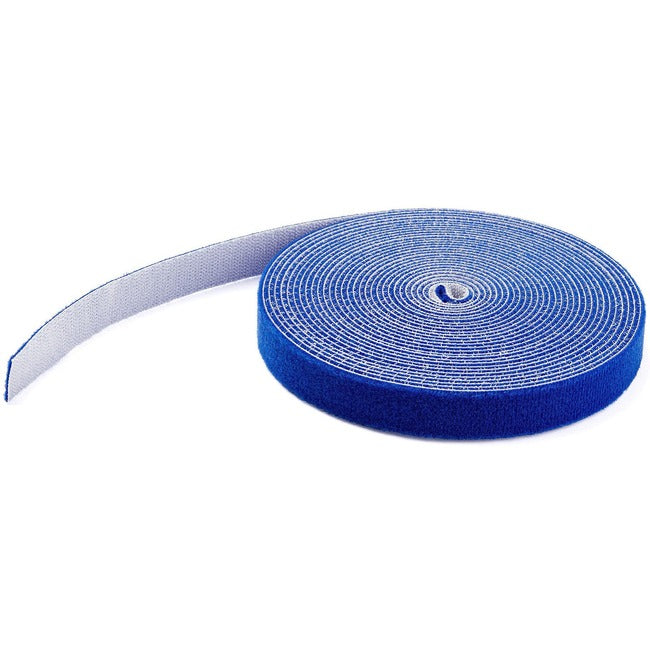 StarTech.com Rouleau de 25 pieds de bande auto-agrippante - Bleu - Gestion des câbles (HKLP25BL)