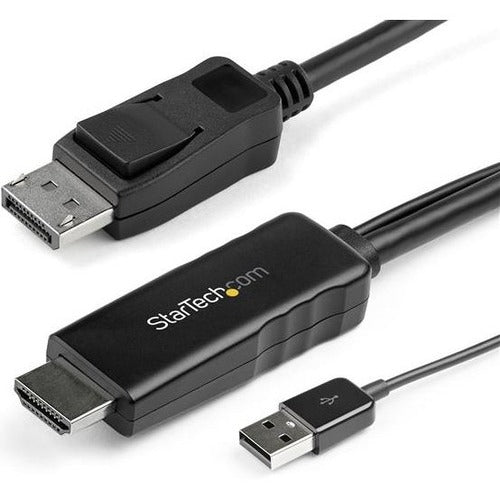 StarTech.com 3ft (1m) DisplayPort to HDMI Cable, 4K 30Hz Video, DP 1.2 to  HDMI Adapter Cable Converter for HDMI