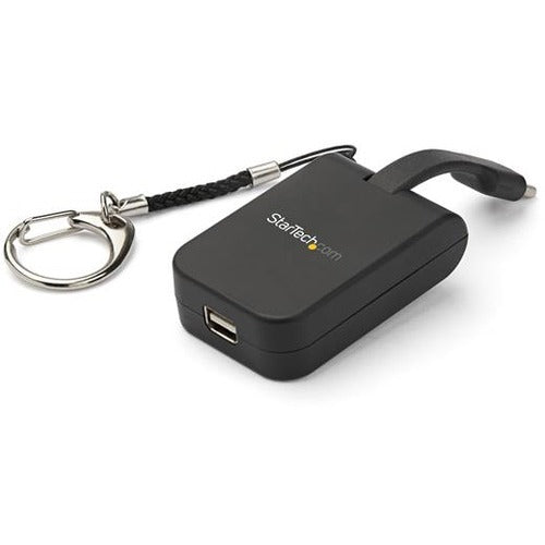 Adaptateur compact USB C vers Mini DisplayPort de StarTech.com - Convertisseur vidéo USB-C vers mDP 1.4 8K 60 Hz DSC/4K avec anneau porte-clés - Compatible TB3