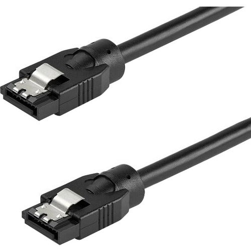 StarTech.com Câble SATA rond de 0,3 m - Connecteurs à verrouillage - Cordon SATA 6 Gb/s - Câble d'alimentation pour disque dur SATA - Garantie à vie (SATRD30CM)