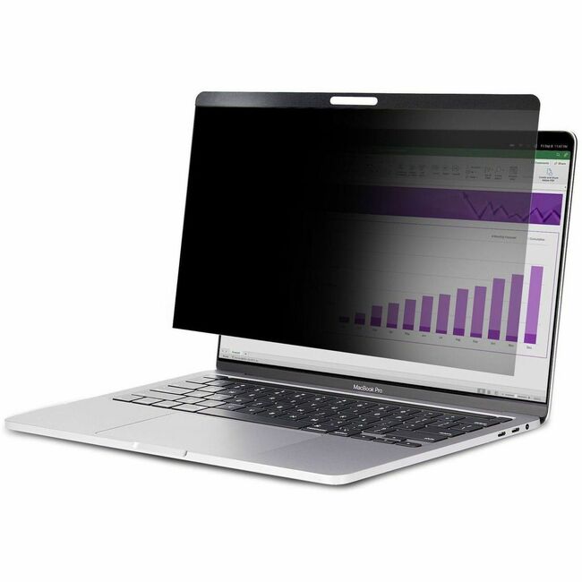 StarTech.com Écran de confidentialité pour ordinateur portable MacBook Pro et Air 13 pouces - Filtre de sécurité magnétique amovible - Réduction de la lumière bleue - Mat/brillant