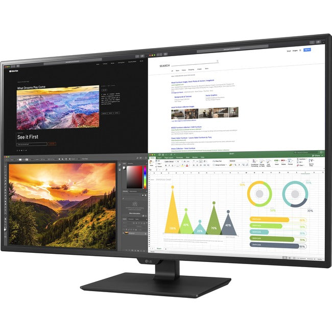 Moniteur LCD UHD 4K 43" LG 43UN700-B - 16:9 - Noir