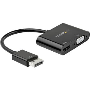 Adaptateur StarTech.com DisplayPort vers HDMI VGA - Convertisseur de moniteur DP 1.2 HBR2 vers HDMI 2.0 4K 60 Hz ou VGA - Adaptateur d'affichage vidéo numérique