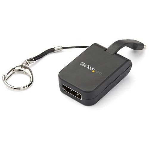 Adaptateur compact USB C vers DisplayPort 1.4 de StarTech.com - Convertisseur vidéo USB Type-C vers DP 8K 60 Hz DSC/4K avec anneau porte-clés - Compatible TB3