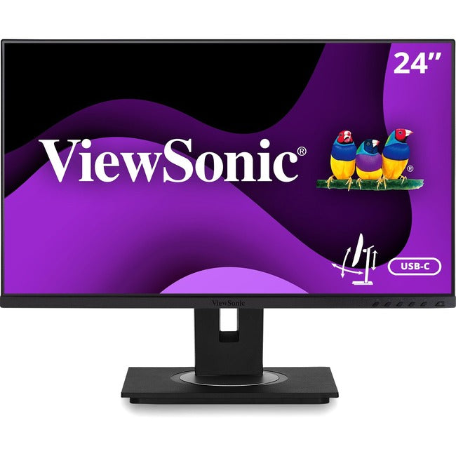 Moniteur LED Full HD ViewSonic Graphic VG2456 de 24 pouces - 16:9 - Noir