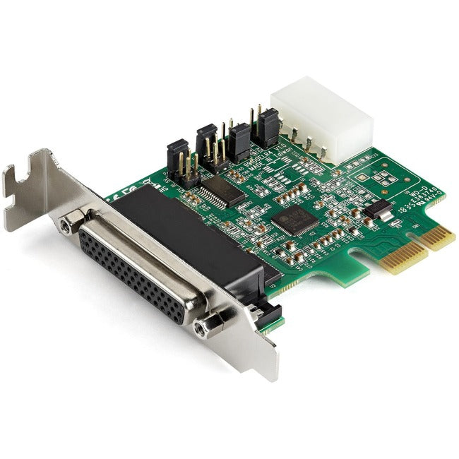 StarTech.com Carte adaptateur série PCI Express RS232 à 4 ports - Carte contrôleur série PCIe DB9 16950 UART - Profil bas - Windows/Linux