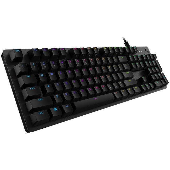 Clavier de jeu mécanique Logitech G512 RGB, GX Blue, USB Passthrough