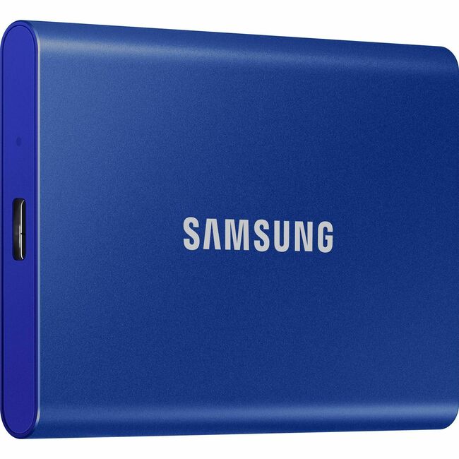 Disque SSD portable Samsung T7 MU-PC500H/AM 500 Go - Externe - PCI Express NVMe - Bleu indigo