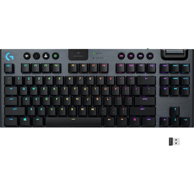 Clavier de jeu mécanique sans fil Logitech G915 TKL Tenkeyless Lightspeed RGB