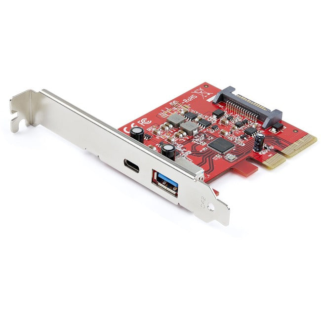 Adaptateur de carte PCIe USB-A et USB-C 2 ports 10 Gbit/s StarTech.com - Carte d'extension PCI Express USB 3.2 Gen 2 - Windows, macOS, Linux