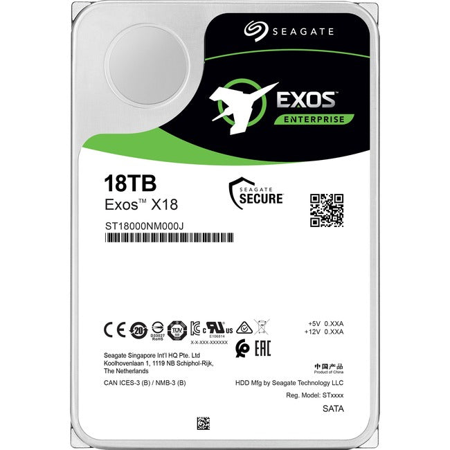 Disque dur Seagate Exos X18 ST18000NM000J 18 To - Interne - SATA (SATA/600)