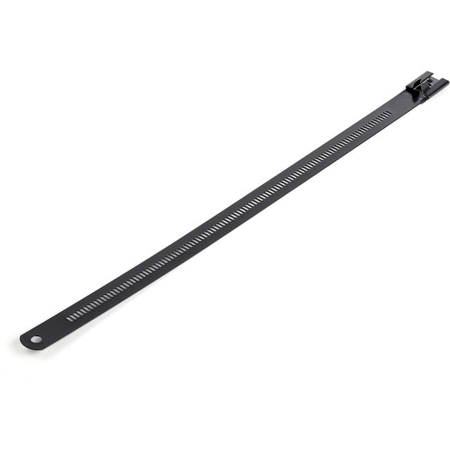 StarTech.com Colliers de serrage en métal de 22 cm, diamètre du faisceau de 55 mm, résistance à la traction de 45 kg, colliers en acier inoxydable avec revêtement en nylon, lot de 50