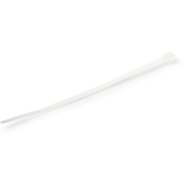 StarTech.com Colliers de serrage de 10 cm, diamètre de 22 mm, résistance à la traction de 8 kg, colliers de serrage autobloquants en nylon, homologués UL, lot de 1 000, blanc