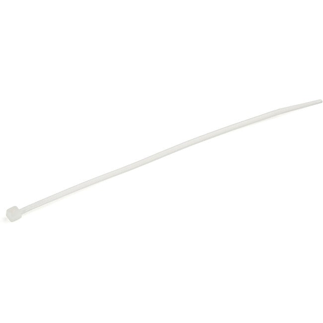 StarTech.com Colliers de serrage de 15 cm, diamètre de 39 mm, résistance à la traction de 18 kg, colliers de serrage autobloquants en nylon, homologués UL, lot de 100, blanc