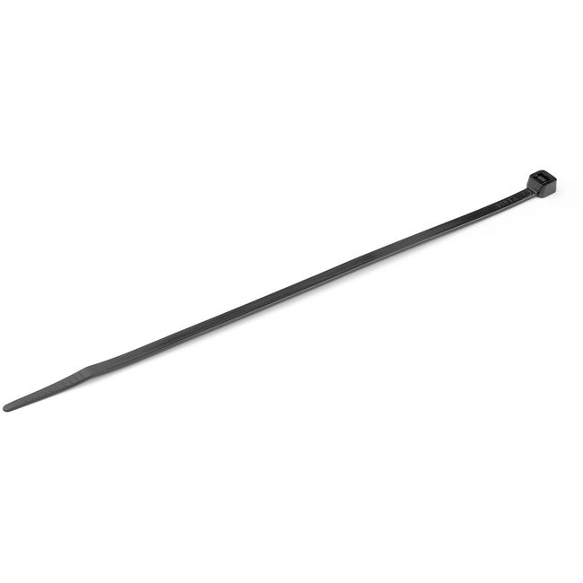 StarTech.com Colliers de serrage de 20 cm, diamètre de 55 mm, résistance à la traction de 22 kg, colliers de serrage autobloquants en nylon, homologués UL, lot de 1 000, noir