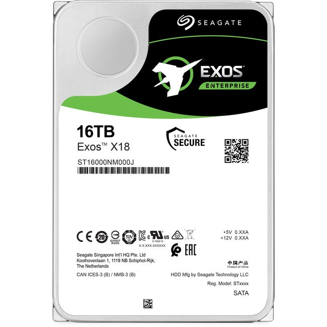 Disque dur Seagate Exos X18 ST16000NM000J 16 To - 3,5" interne - SATA (SATA/600)