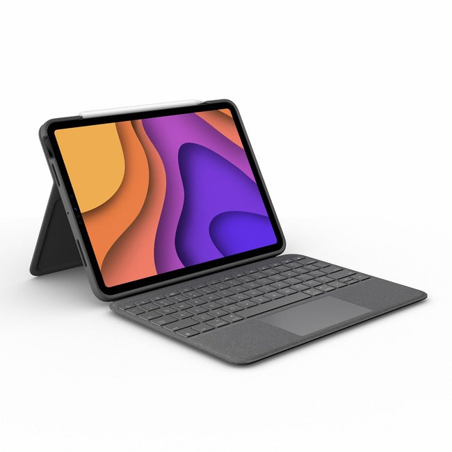 Étui clavier/housse tactile Logitech Folio (Folio) pour Apple, Logitech iPad Air (4e génération), iPad Air (5e génération) Tablette - Gris Oxford