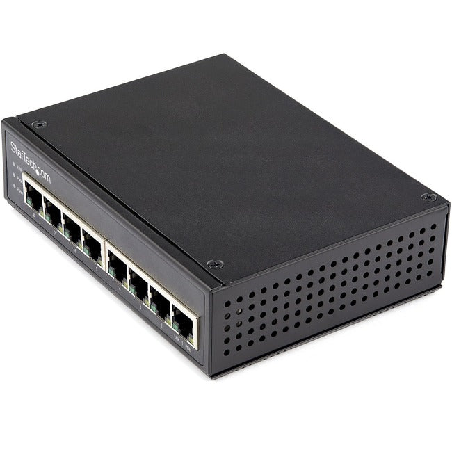 StarTech.com Commutateur industriel PoE Gigabit 8 ports 30 W - Commutateur Power Over Ethernet - Commutateur réseau GbE POE+ - Non géré - IP-30