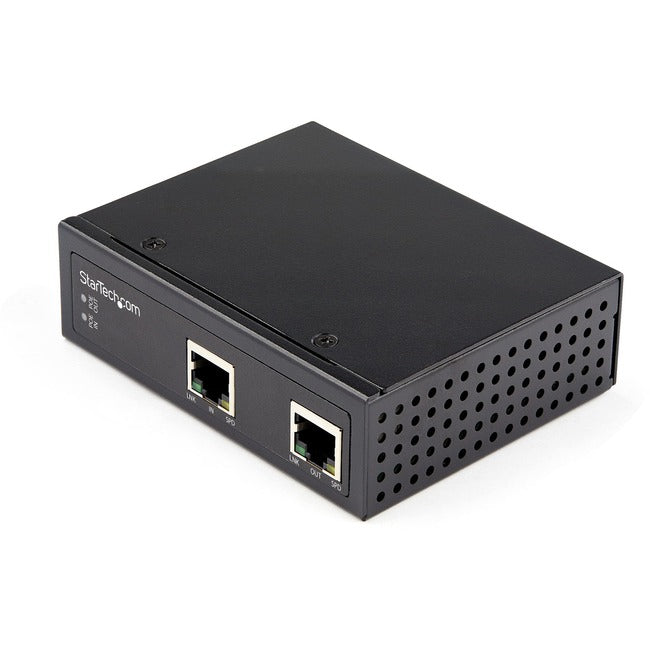 Star Tech.com Industrial Gigabit PoE Extender - 60W 802.3bt PoE++ 100m/330ft - Power Over Ethernet Network Range Extender - IP-30 Hardened