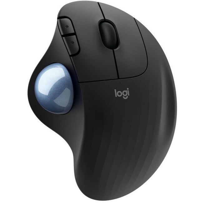 Souris sans fil Logitech ERGO M575 Trackball - Contrôle facile du pouce, précision et suivi fluide, conception ergonomique et confortable, pour Windows, PC et Mac avec capacités Bluetooth et USB (Noir)