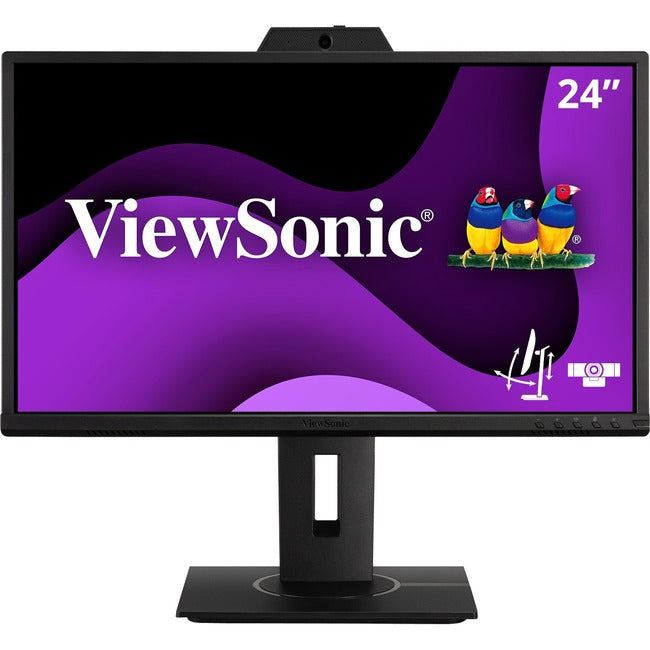 Moniteur LED Full HD ViewSonic Graphic VG2440V 24" avec webcam - 16:9 - Noir