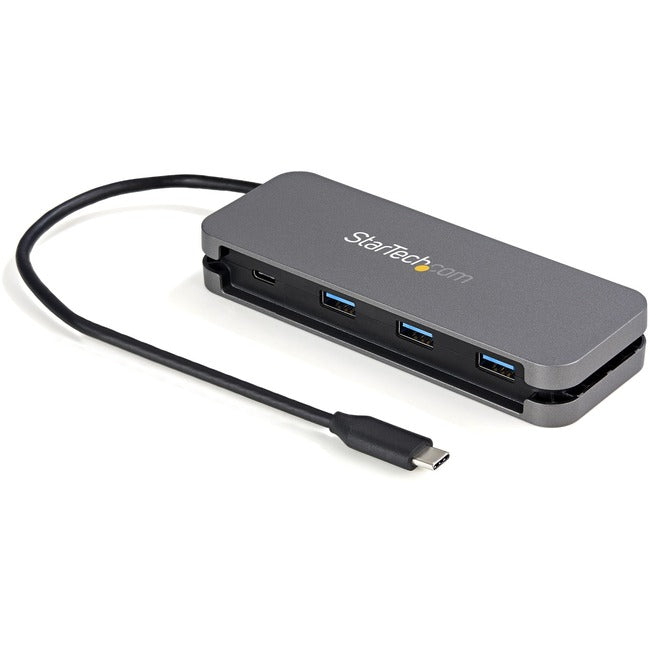 StarTech.com Hub USB C 4 ports - 3 x USB-A/1 x USB-C - Hub USB 3.0 Type-C 5 Gbit/s (3.2 Gen 1) - Alimenté par bus - Câble 11,2" avec gestion des câbles